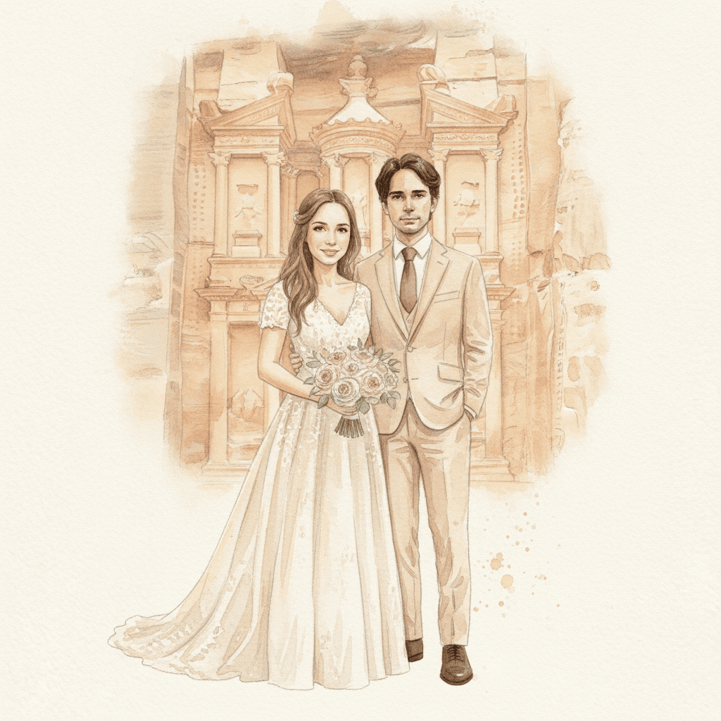 Página 38 do livro de Juliana & Alfred : o casamento em Petra, Jordânia