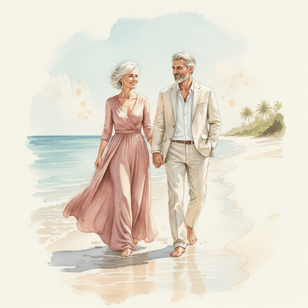 Page 38 of Eva & Daniel's book: the Maldives trip to celebrate their thirtieth wedding anniversary
